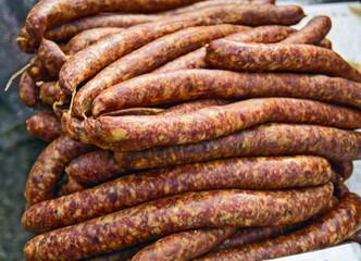 Homemade sausages