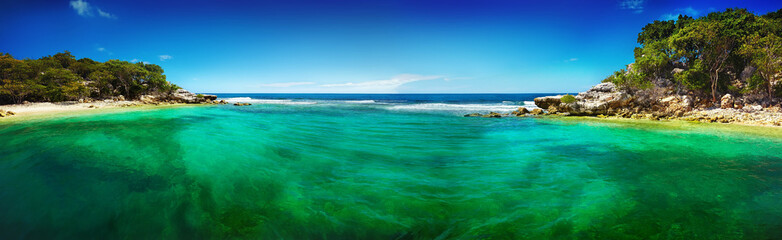 Fototapeta premium Karaibska plaża i tropikalne morze na Haiti
