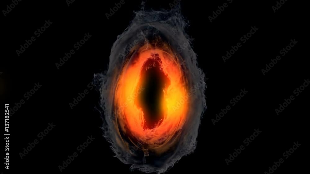 Wall mural portal of teleportation portal to move in space-time. 3d rendering