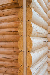 Wooden house wall