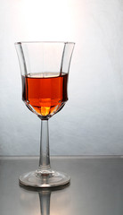 wine splashing in a glass