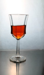 wine splashing in a glass