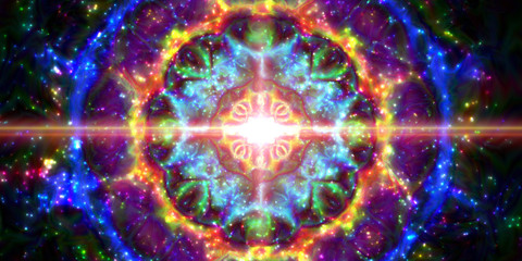 Infinity chaotic background, abstract fractal cycle . Vector illustration.