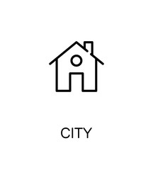 City flat icon