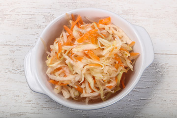 Raw pickled cabbage