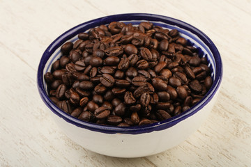 Roasted coffee beans