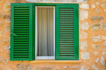 traditional wooden window