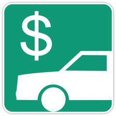 Panneau routier au Québec : Péage