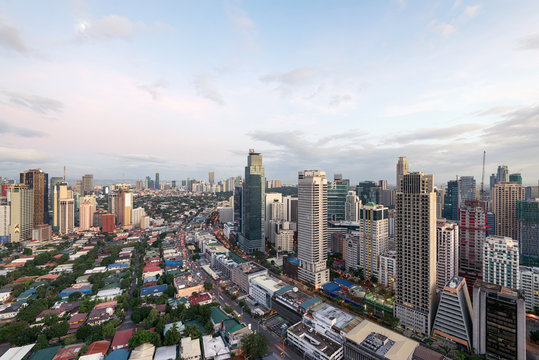 Makati City Skyline, Manila, Philippines. © fazon