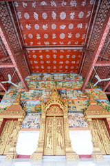 Detail of Wat Nong temple in Luang Prabang