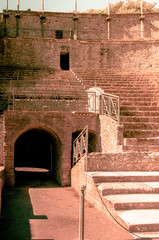 Roman theater in the archaeological site of Pompeii