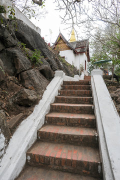 Phusi temple in Luang Prabang on Laos