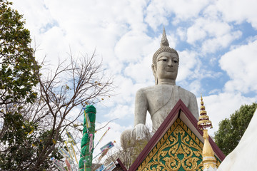 Mukdahan, Thailand - February 10, 2017 : Wat Phu Manarom temple, Mukdahan, Thailand