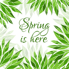 Spring is here card