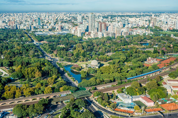 Palermo gardens in Buenos Aires, Argentina.