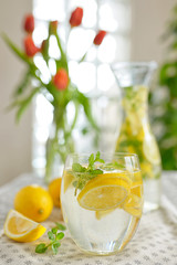 Fresh limes and lemonade