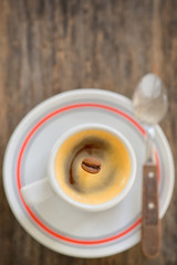 Cup of espresso coffee