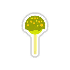 Label icon on design sticker collection bonbon candy