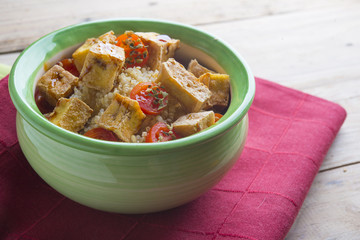 Salad of tofu