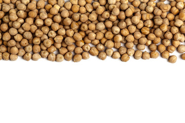 Soybeans isolated on white background
