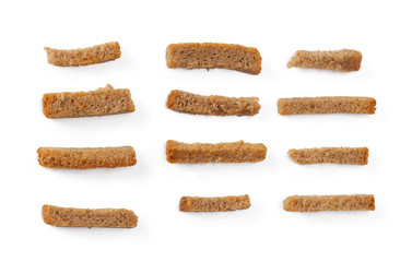 crumbs of bread croutons