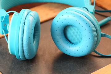 The old headphone unit represent the sound and audio equipment technology concept related idea.