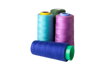 Sewing threads multicolored .