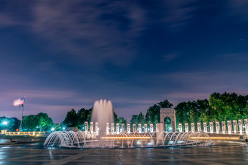 Washington DC, United States: Abraham Lincoln Memorial at night

