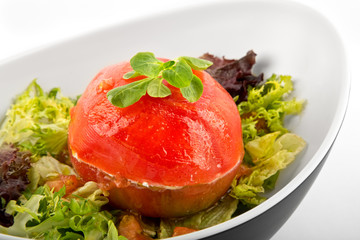 Stuffed tomato salad