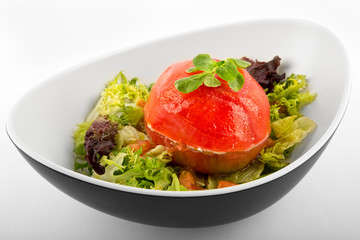 Stuffed tomato salad