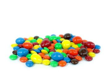 Selective focus Colorful Candy Background