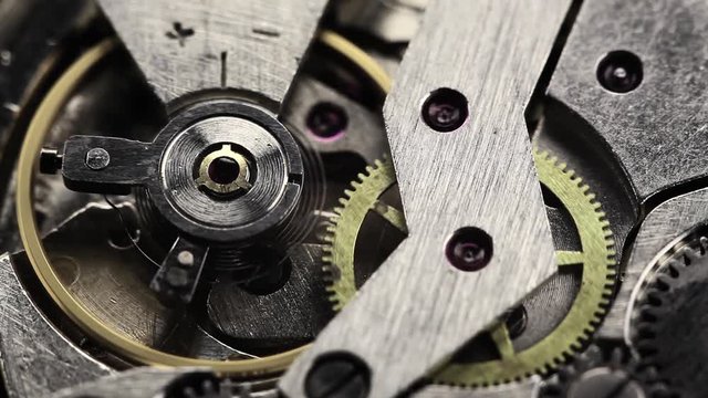 old clock gear mechanism