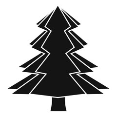 Fir tree icon, simple style