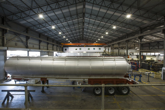 Truck tanks in truck manufacture