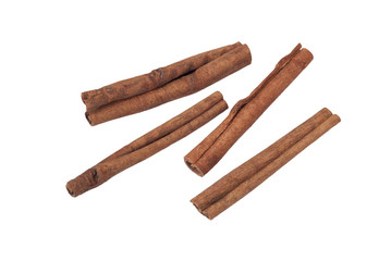cinnamon sticks isolated