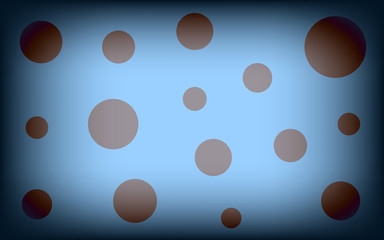 red circles. darkened background. vector illustration