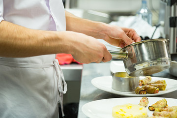 Cook Cooking in Kitchen Chef