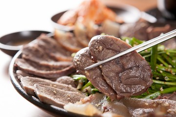 suyuk.  Boiled Beef or Pork Slices 