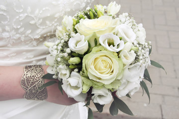 wedding bouquet with roses