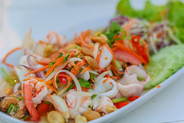 spicy seafood salad