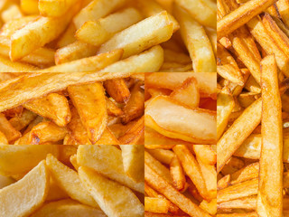 mosaïque de frites