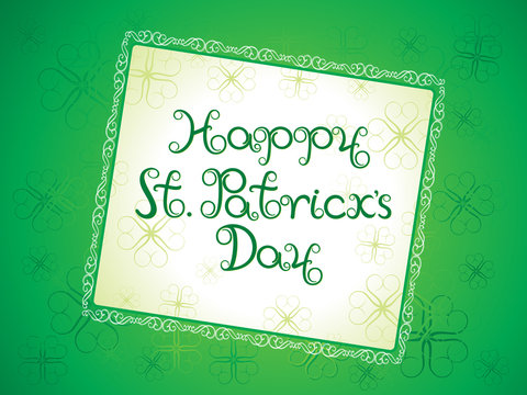 abstract artistic st patrick background