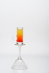 alcohol cocktail sex on the beach on wineglass