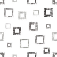 Seamless vector geometrical pattern, endless background with hand drawn textured geometric figures. Pastel Graphic illustration Template for wrapping, web backgrounds, wallpaper