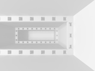 Abstract Modern White Architecture Background