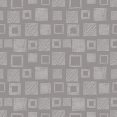 Seamless vector geometrical pattern pastel endless background with hand drawn textured geometric figures. Graphic illustration, print for wrapping, background, cover, surface