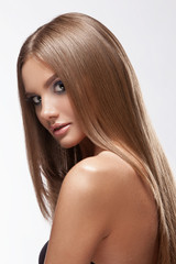 Naklejka premium beauty skin female face