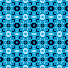 Abstract geometric seamless pattern ornament. Vector.