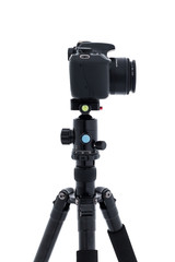 DSLR camera on a ball head