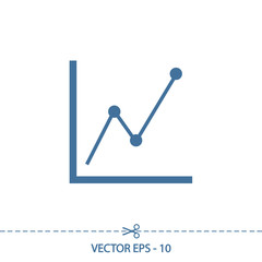 Infographic, chart  icon, vector illustration. Flat design style